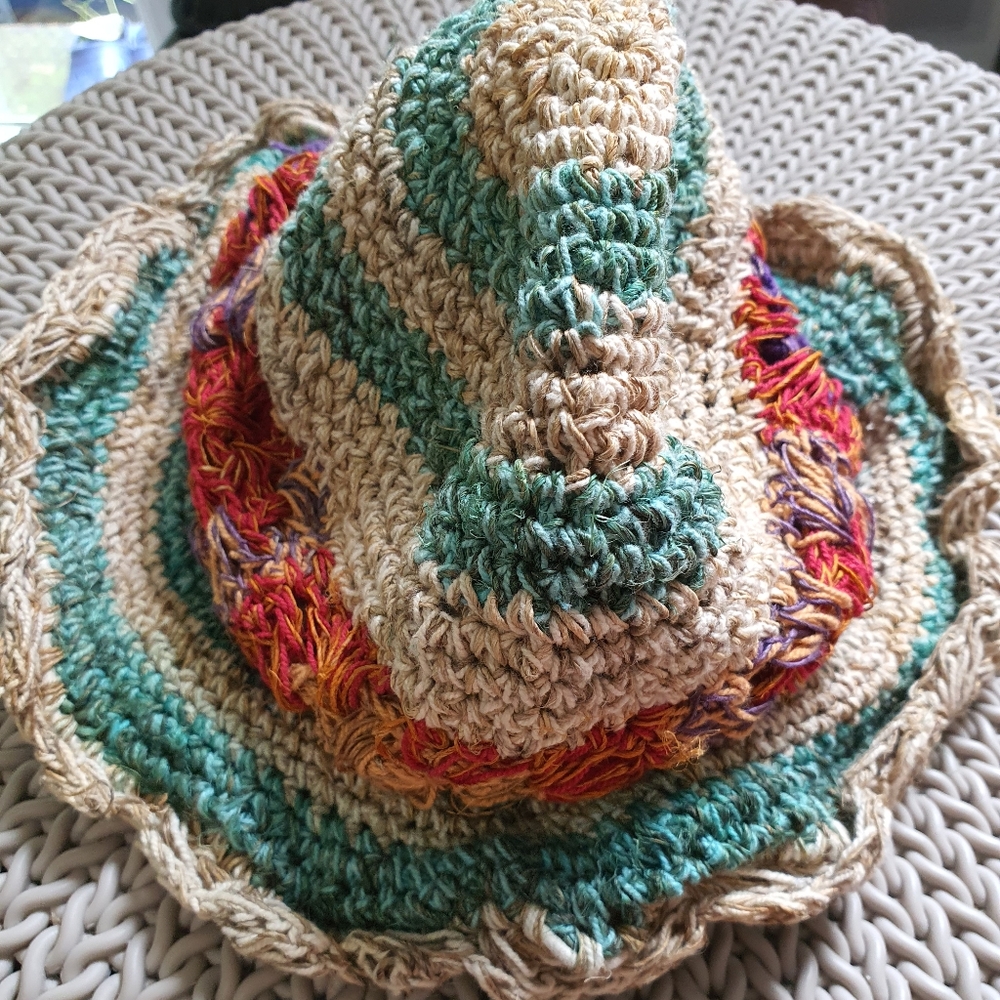 Boho Rafia hat - Picture 2 of 5